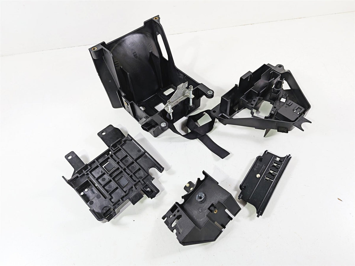 2015 Harley Touring FLTRUSE CVO Road Glide Battery Tray Electrical Holder Set 66000010A-Mototech271