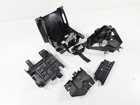 2015 Harley Touring FLTRUSE CVO Road Glide Battery Tray Electrical Holder Set 66000010A-Mototech271