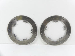 2007 Harley Touring FLHR SE CVO Road King Front Brake Disc Rotor Set 44343-01