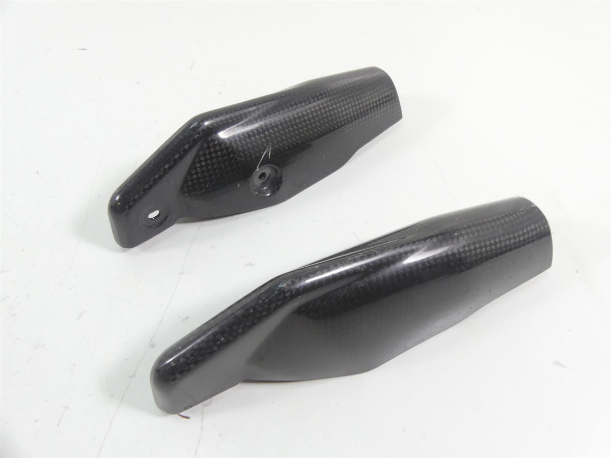 2011 Ducati Hypermotard 1100 SP Front Fork Lower Carbon Fiber Guards 46012801E {{ shop.shopifyCountryName }} - Mototech271