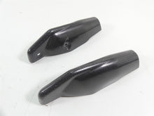 Load image into Gallery viewer, 2011 Ducati Hypermotard 1100 SP Front Fork Lower Carbon Fiber Guards 46012801E | Mototech271
