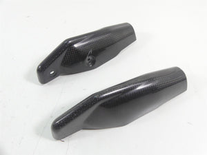 2011 Ducati Hypermotard 1100 SP Front Fork Lower Carbon Fiber Guards 46012801E | Mototech271