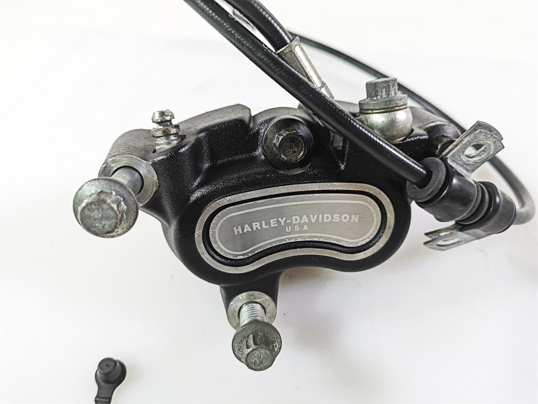 2008 Harley FLSTC Softail Heritage Front Brake Caliper + Line 44046-08 {{ shop.shopifyCountryName }} - Mototech271