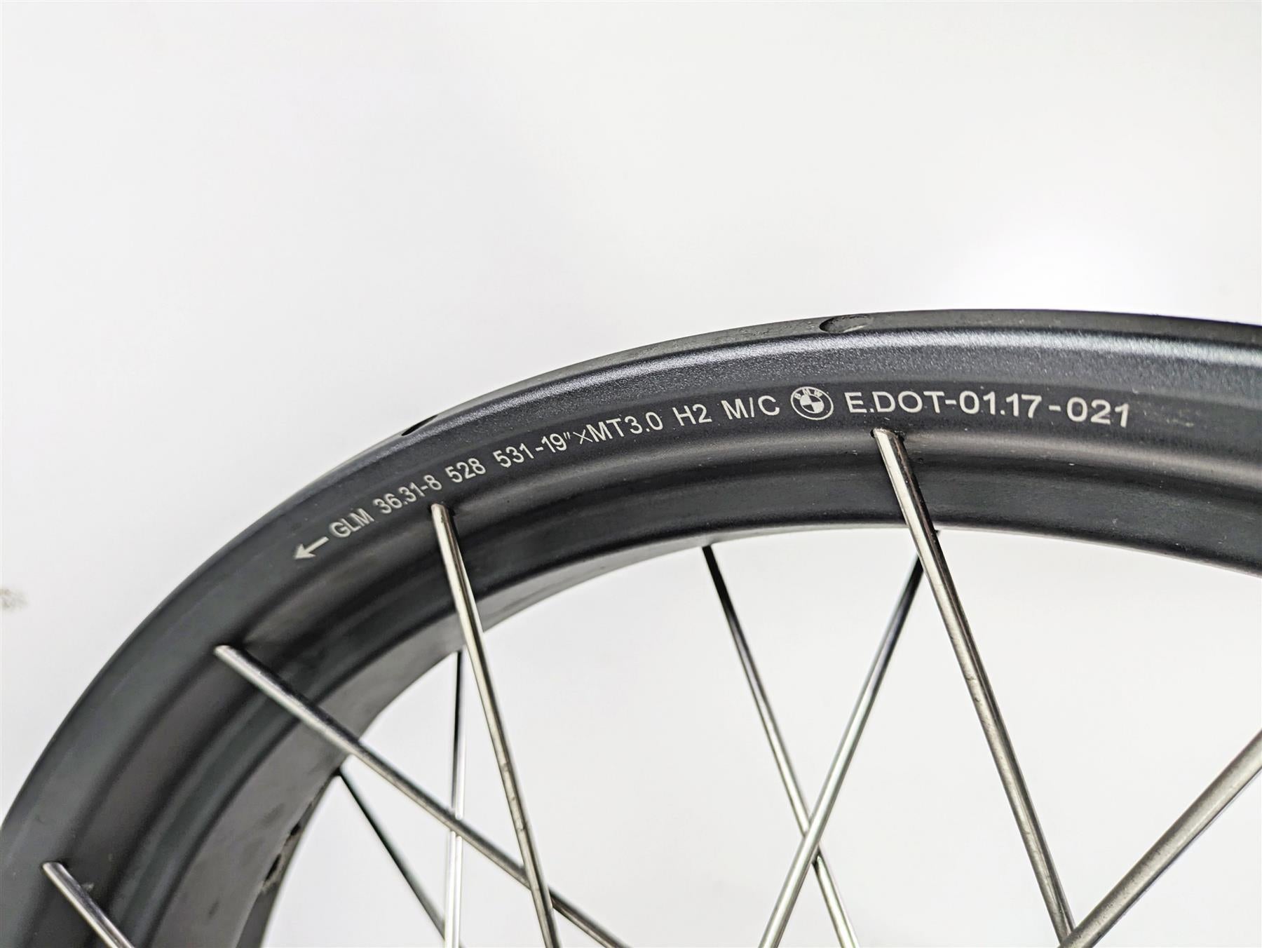 2018 BMW R nineT Urban GS K33 Straight 19x3 Front Wheel Spoke Rim 36318562512 {{ shop.shopifyCountryName }} - Mototech271