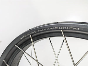 2018 BMW R nineT Urban GS K33 Straight 19x3 Front Wheel Spoke Rim 36318562512