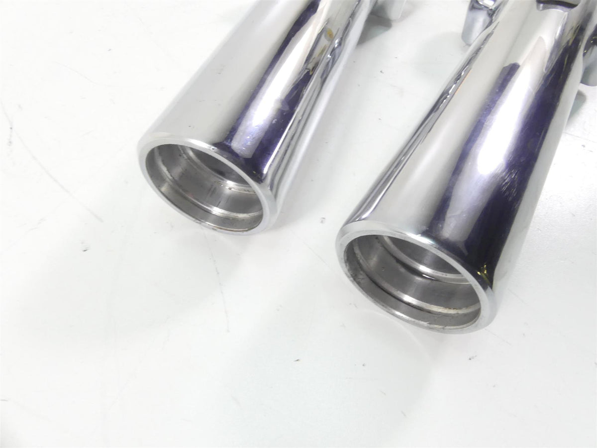 2009 Harley FLHTCU SE4 CVO E-Glide Chrome Front Fork Lower Tube Set 45500169 {{ shop.shopifyCountryName }} - Mototech271