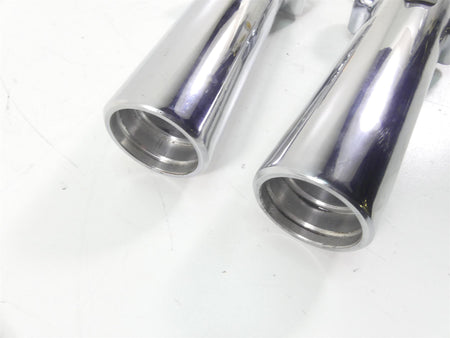 2009 Harley FLHTCU SE4 CVO E-Glide Chrome Front Fork Lower Tube Set 45500169 {{ shop.shopifyCountryName }} - Mototech271