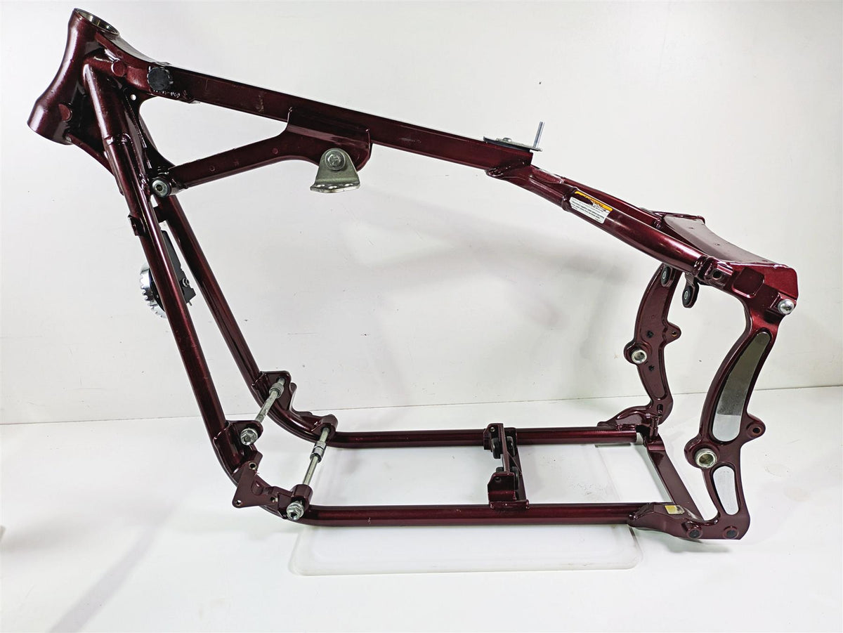 2008 Harley FXCWC Softail Rocker Frame Chassis + Swingarm Red Pearl With Salvage Texas Title 47167-08COZ {{ shop.shopifyCountryName }} - Mototech271