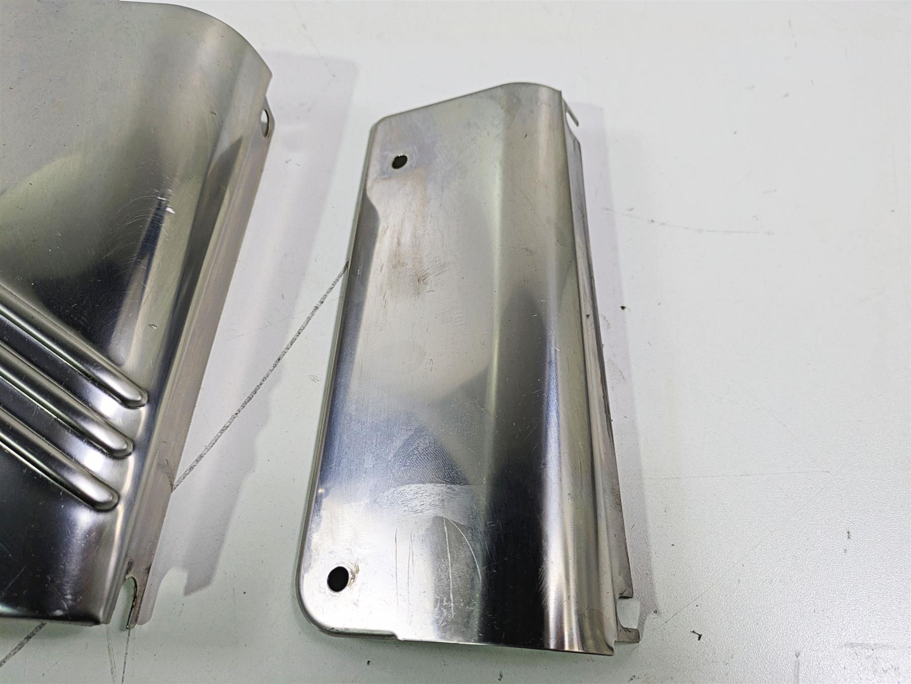 2004 Harley Softail FLSTF Fat Boy Headlight Fork Tube Cover Set 67808-86 {{ shop.shopifyCountryName }} - Mototech271