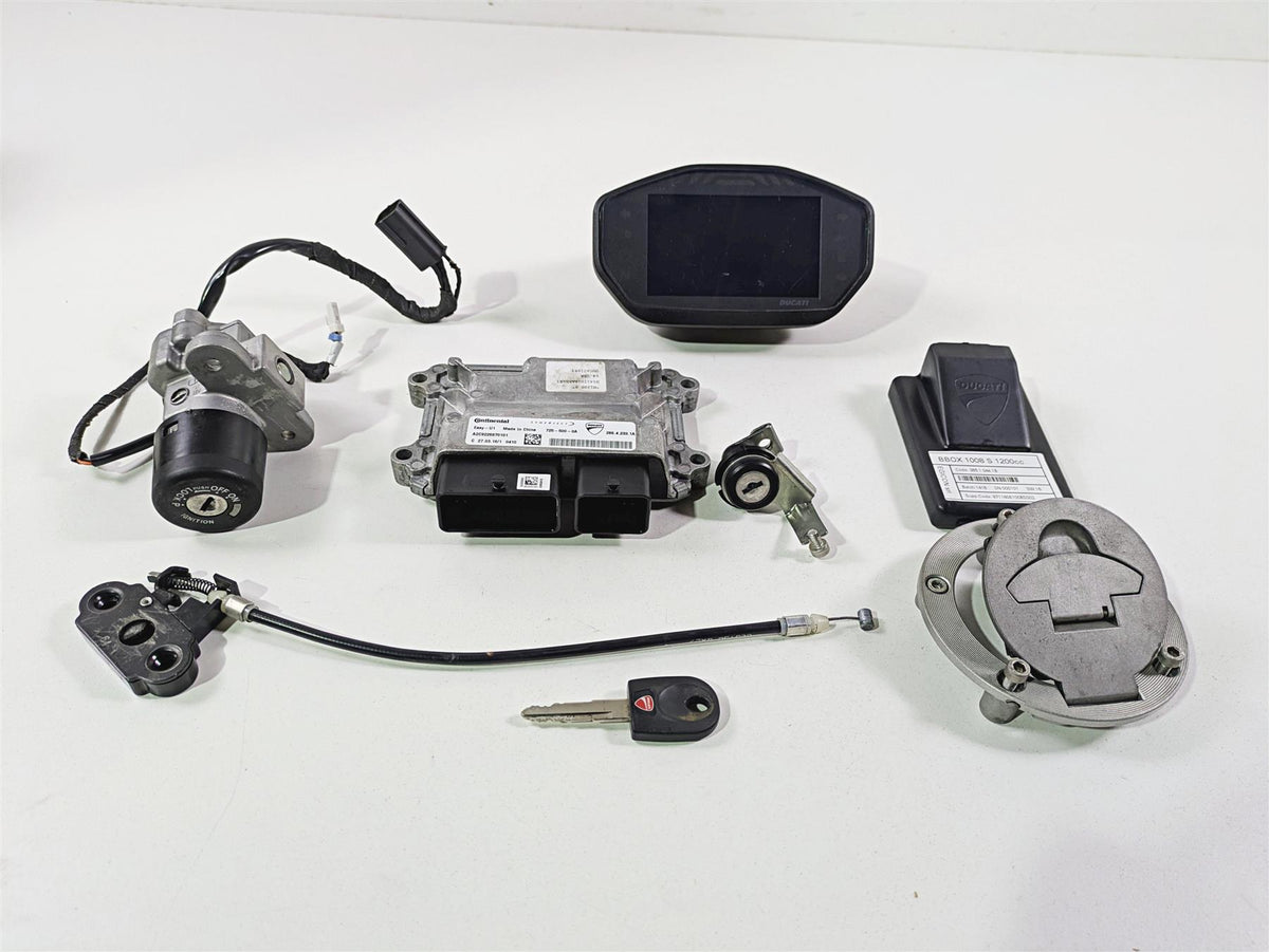 2016 Ducati Monster 1200 S Cdi Ecm Bbox Speedo Ignition Switch Key 7K 28642331A {{ shop.shopifyCountryName }} - Mototech271