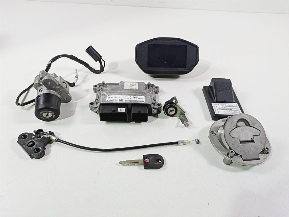 2016 Ducati Monster 1200 S Cdi Ecm Bbox Speedo Ignition Switch Key 7K 28642331A {{ shop.shopifyCountryName }} - Mototech271