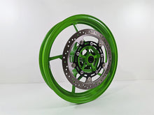 Load image into Gallery viewer, 2024 Kawasaki EX500 Ninja 40th An. Strght Green Front Wheel Rim 17x3 41073-0752
