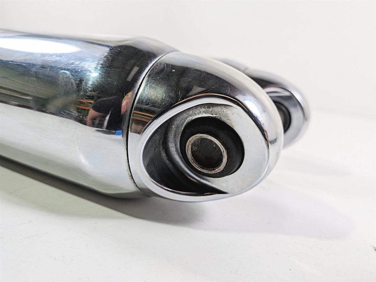 2008 Harley FXDSE CVO Dyna 12" Rear Chrome Shock Damper Set 54535-07B-Mototech271
