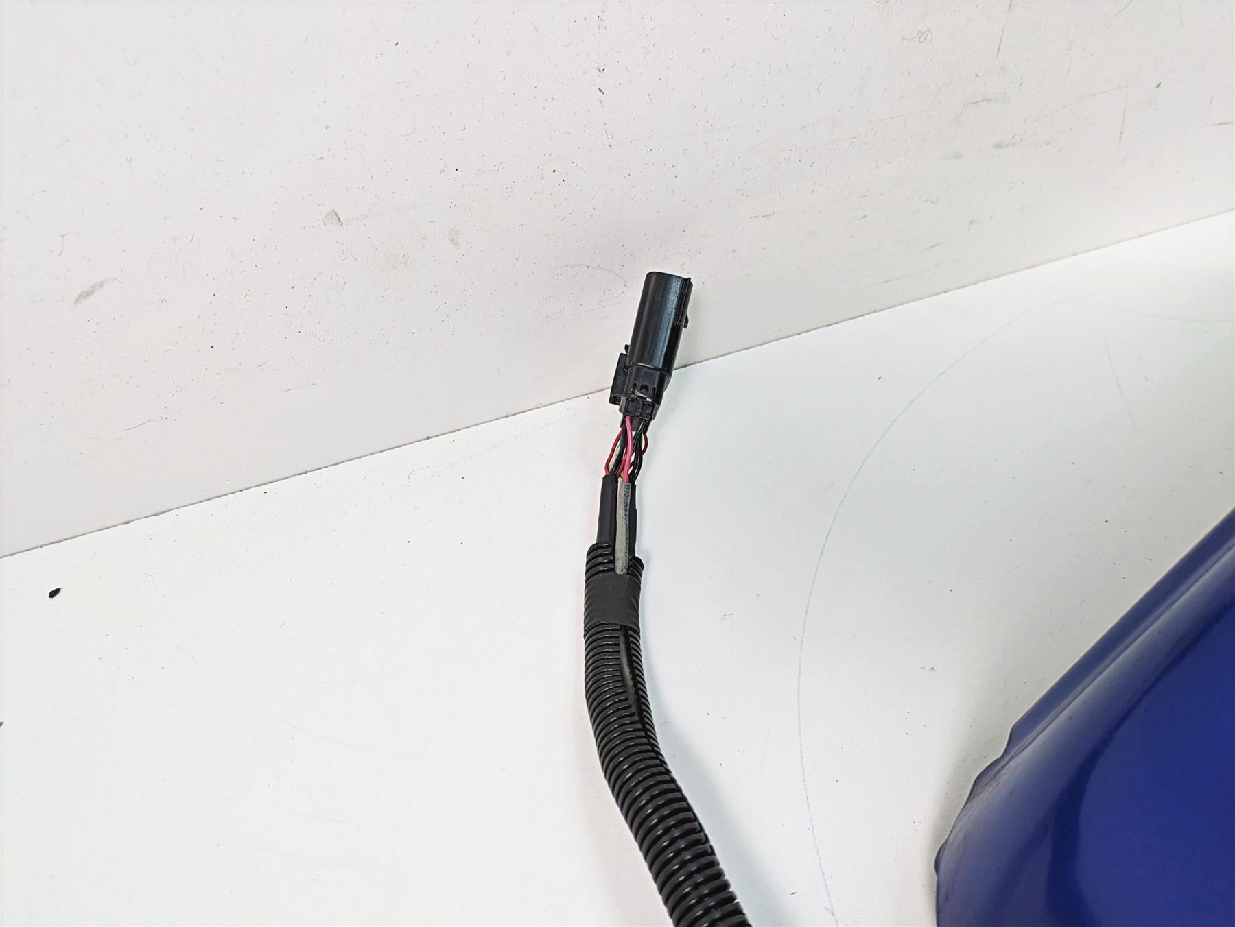 2009 Harley FXCWC Softail Rocker C Rear Fender Flame Blue Pearl Deluxe ...