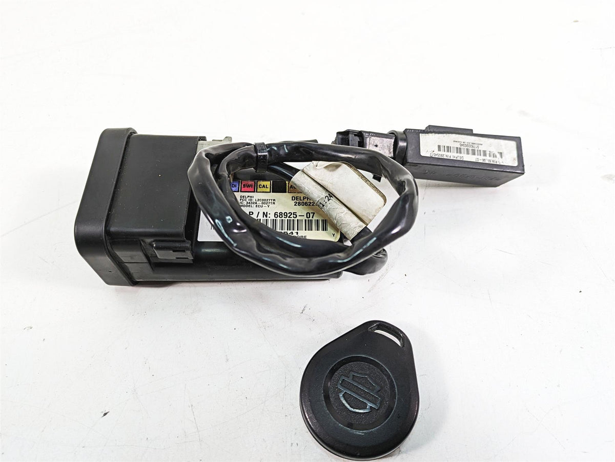 2009 Harley Softail FLSTSB Cross Bones Tssm Security Fob Key Set 68925-07 {{ shop.shopifyCountryName }} - Mototech271
