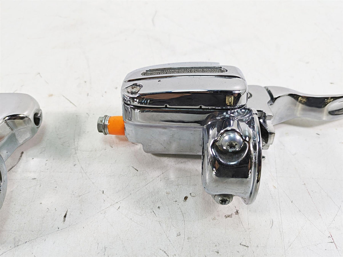 2010 Harley Touring FLHTCU Electra Glide Chrome Brake Clutch Lever Set 44551-08F {{ shop.shopifyCountryName }} - Mototech271
