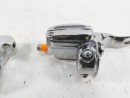 2010 Harley Touring FLHTCU Electra Glide Chrome Brake Clutch Lever Set 44551-08F {{ shop.shopifyCountryName }} - Mototech271