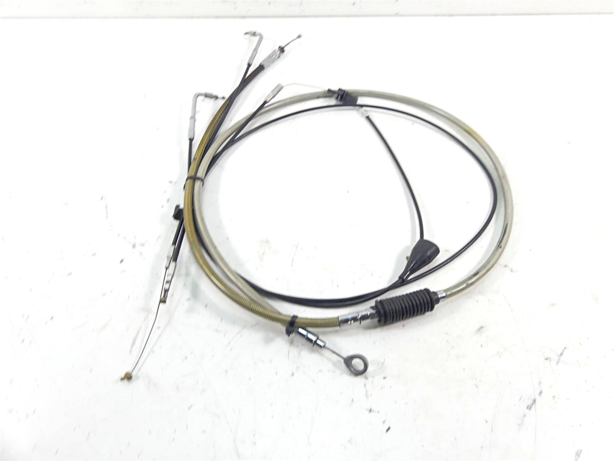 2002 Harley Touring FLHTC Electra Glide 16" Ape Hanger Clutch & Throttle Cable {{ shop.shopifyCountryName }} - Mototech271