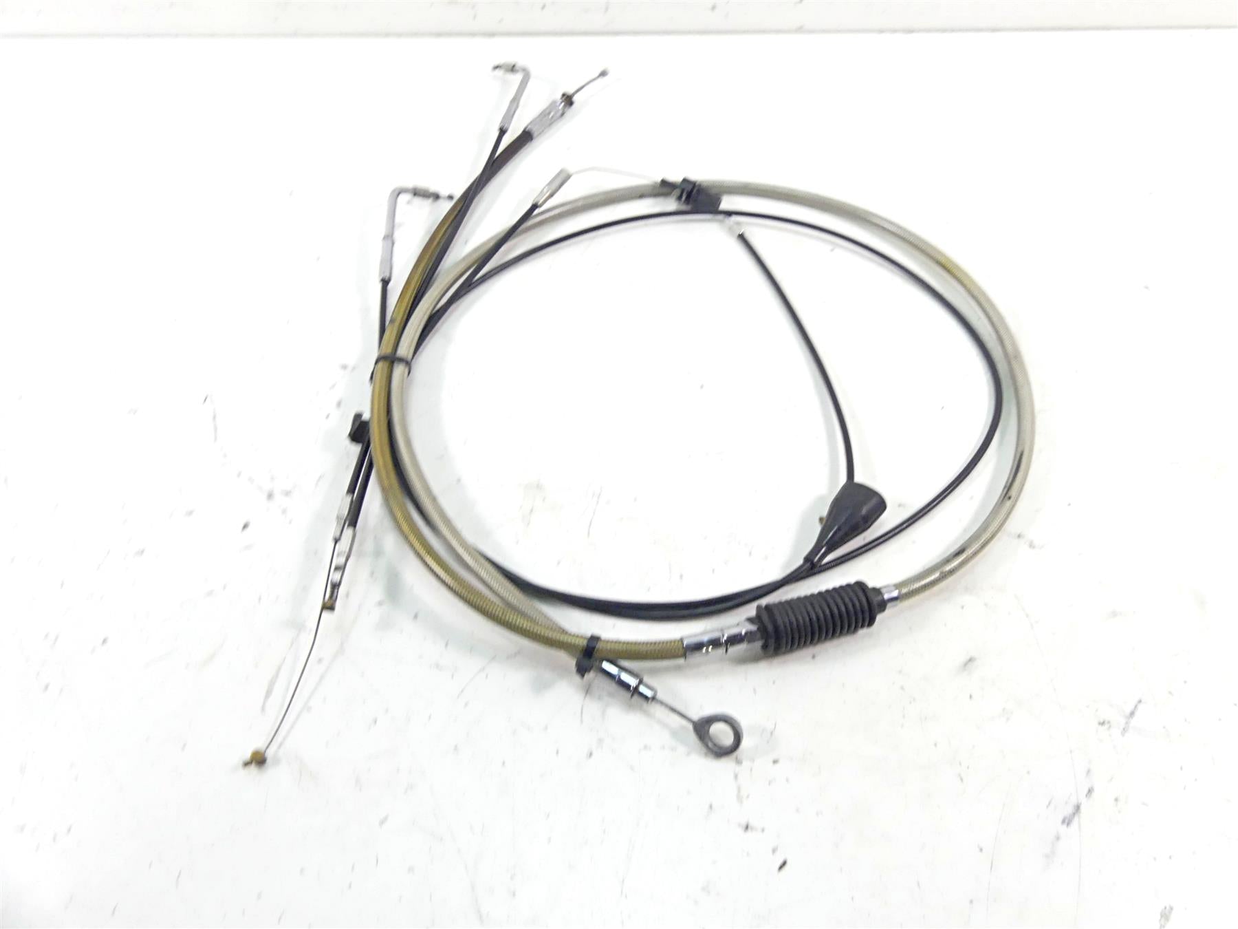 2002 Harley Touring FLHTC Electra Glide 16" Ape Hanger Clutch & Throttle Cable {{ shop.shopifyCountryName }} - Mototech271