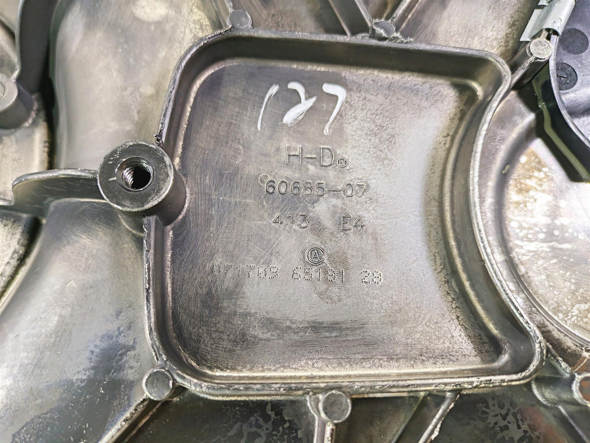 2010 Harley Touring FLHX Street Glide Outer Primary Drive Clutch Cover 60685-07 {{ shop.shopifyCountryName }} - Mototech271