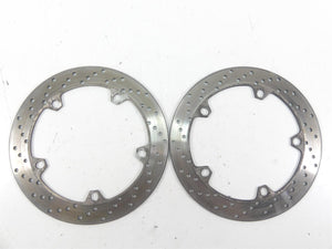 2003 BMW R1150 GS R21 Front Brake Disc Rotor Set 34112314893 34112314894