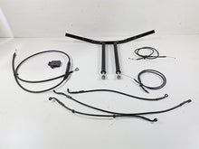 Load image into Gallery viewer, 2015 Harley FXDF Dyna Fat Bob Handlebar Handle Bar 14&quot; Tall &amp; Cables

