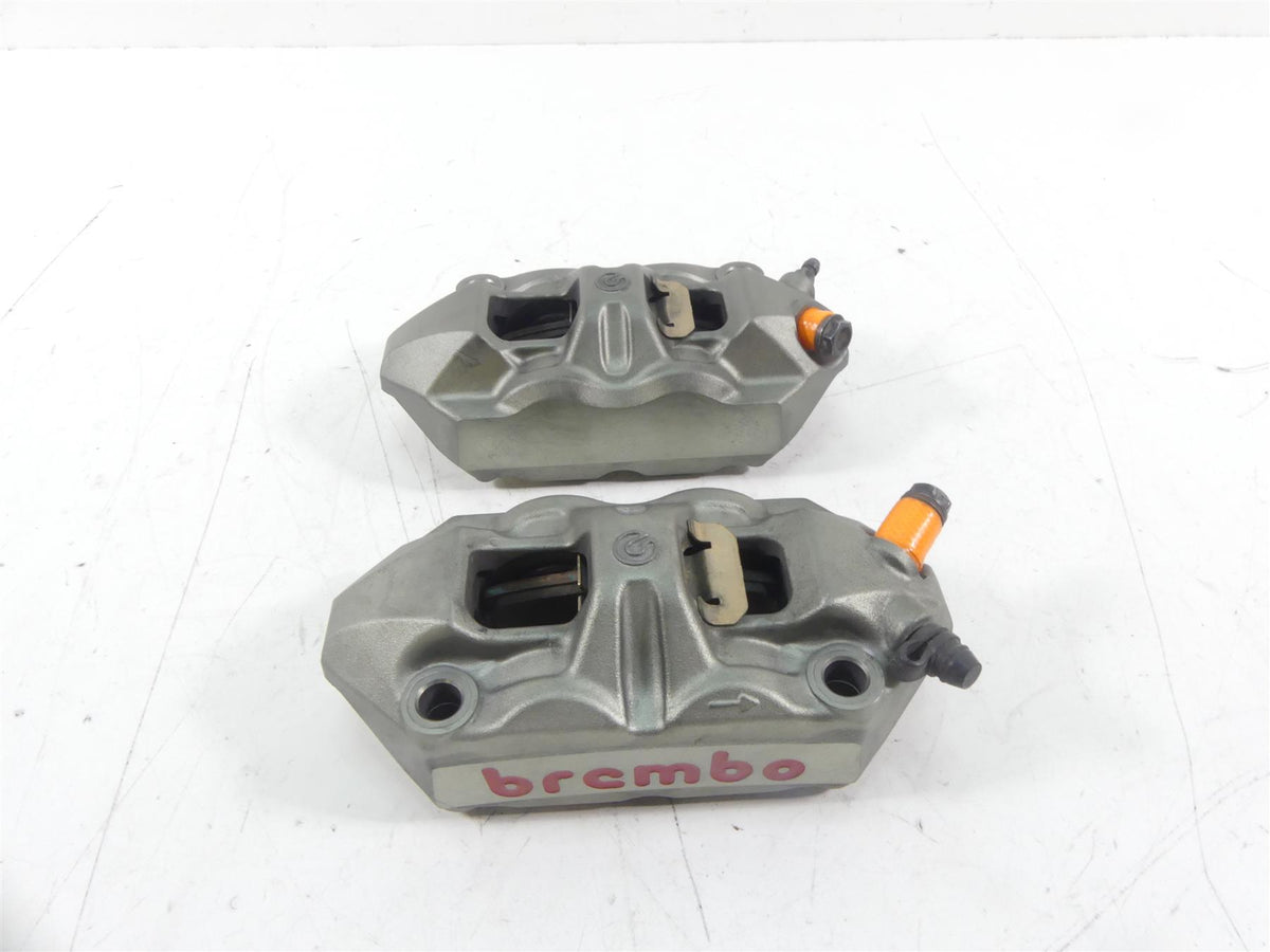 2015 Ducati Diavel Carbon Red Front Brembo Brake Caliper Set 61040901C 61040911C {{ shop.shopifyCountryName }} - Mototech271
