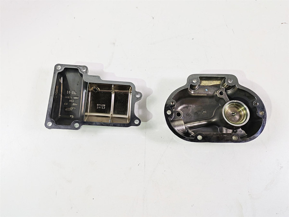 2007 Harley Touring FLHRSE CVO Road King Transmission Chrome Cover Set 34469-06B {{ shop.shopifyCountryName }} - Mototech271