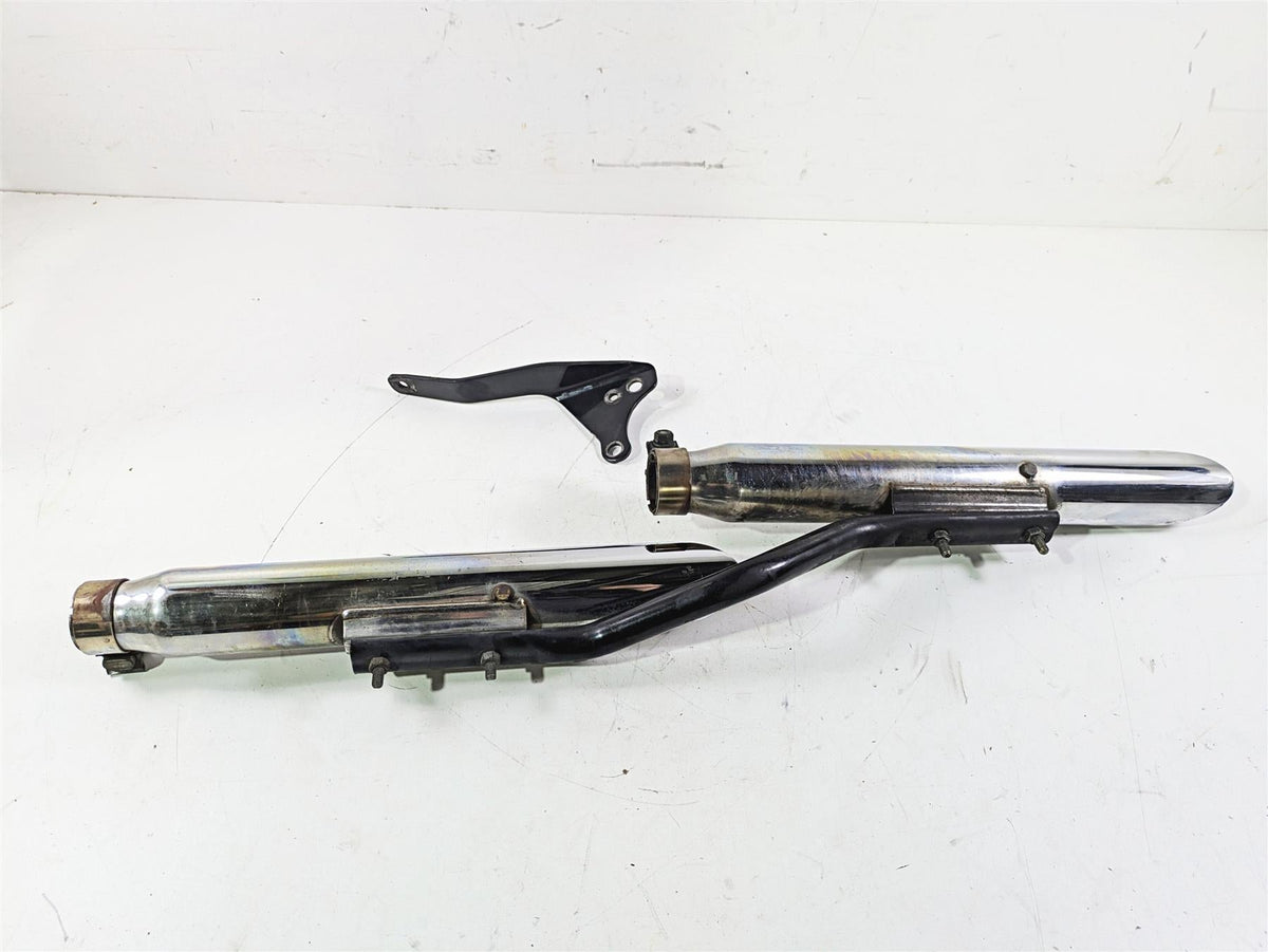 2002 Harley Dyna FXDL Low Rider Slash Cut Exhaust Muffler Set 65674-95 65695-95 {{ shop.shopifyCountryName }} - Mototech271