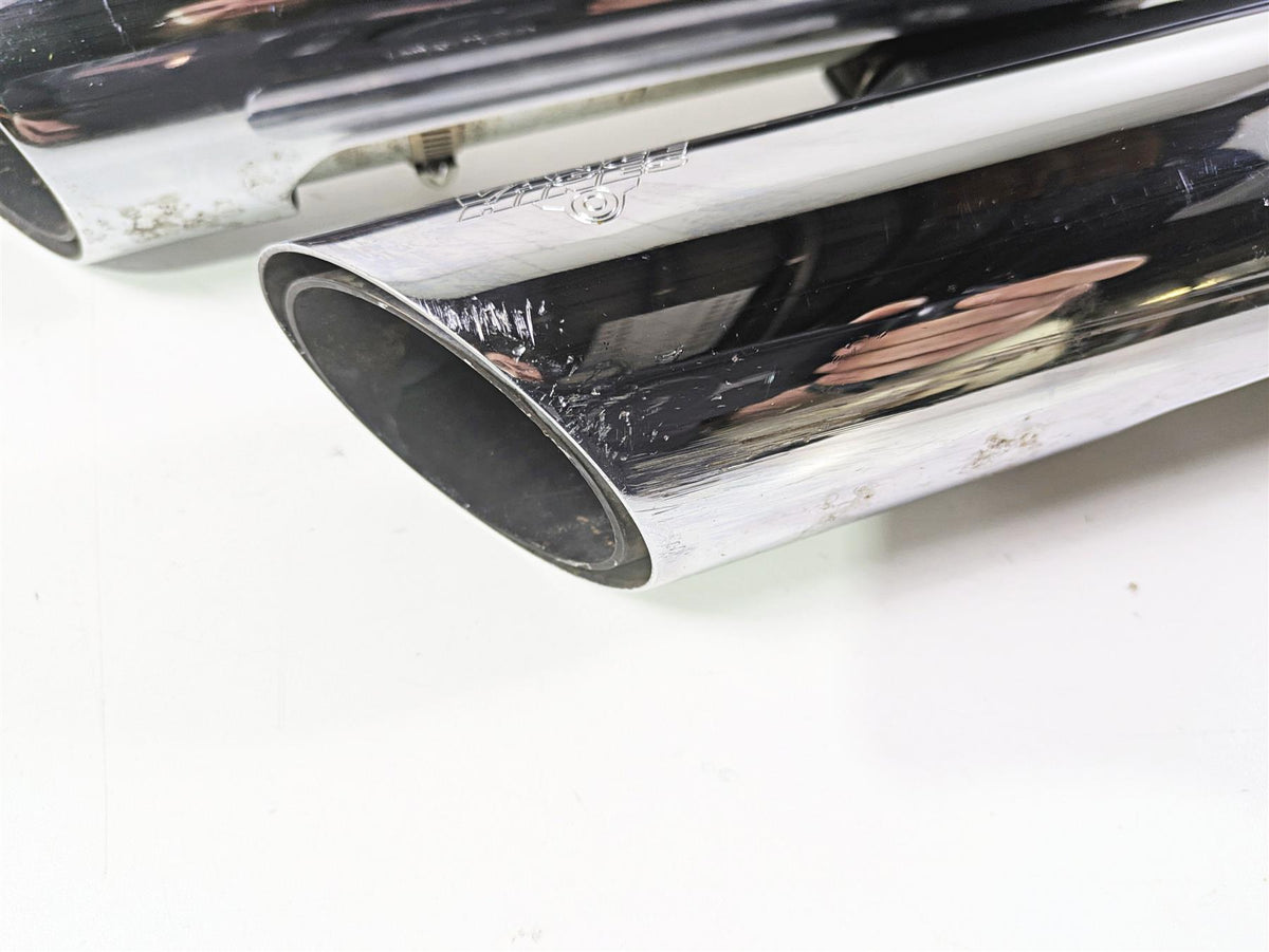 2014 Harley FLS Softail Slim Vance Hines Twin Slash 3" Slip On Muffler READ 16341 {{ shop.shopifyCountryName }} - Mototech271