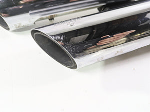 2014 Harley FLS Softail Slim Vance Hines Twin Slash 3" Slip On Muffler READ 16341