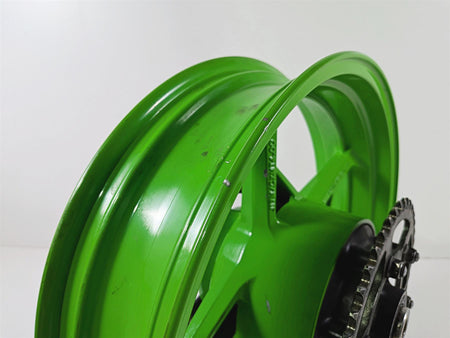 2024 Kawasaki EX500 Ninja 40th An. Strght Green Rear Wheel Rim 17x4 41073-0753 {{ shop.shopifyCountryName }} - Mototech271
