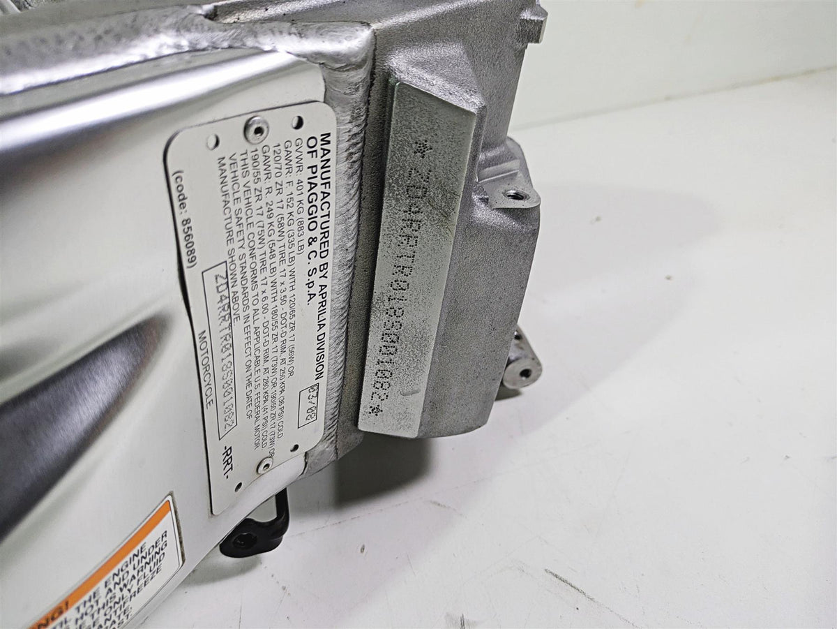 2008 Aprilia RSVR 1000 Factory Straight Main Frame Chassis Silver With Clean Mississippi Title AP8146974 {{ shop.shopifyCountryName }} - Mototech271