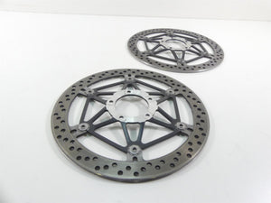 2010 Ducati Streetfighter 1098 S Front Brake Rotor Disc Set 49241021A 49240891A