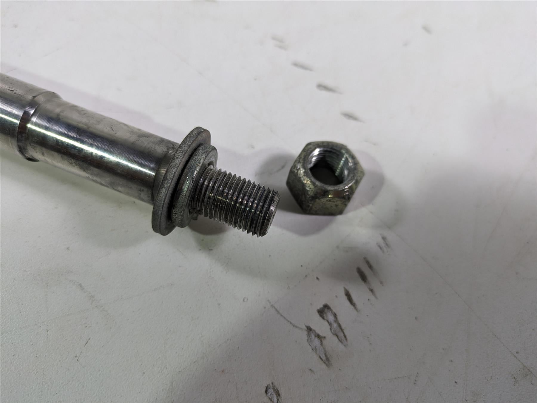 2003 Harley FLSTC Softail Heritage 100th Front Axle Wheel Spindle 3/4" 41584-86A {{ shop.shopifyCountryName }} - Mototech271