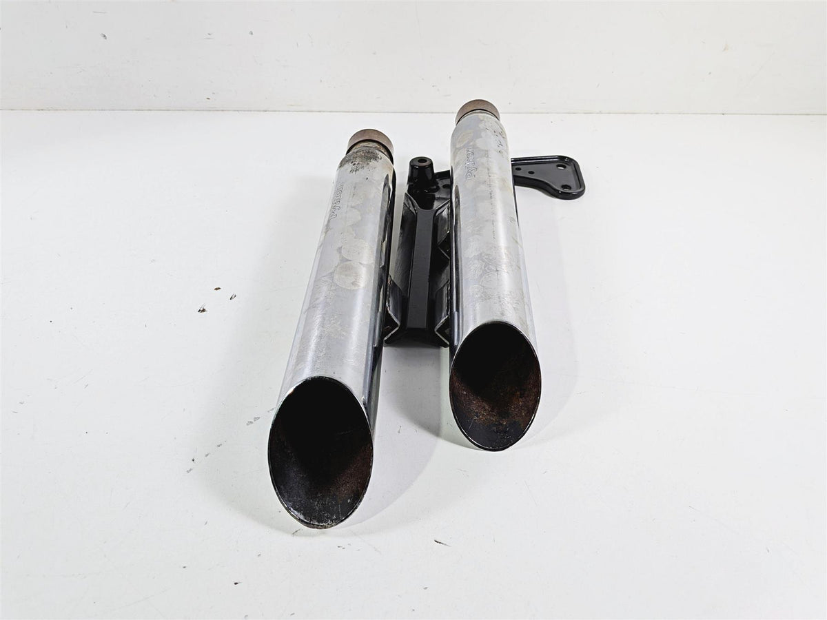 2012 Harley Softail FLSTF Fat Boy Python Slash Cut Slip On Muffler {{ shop.shopifyCountryName }} - Mototech271