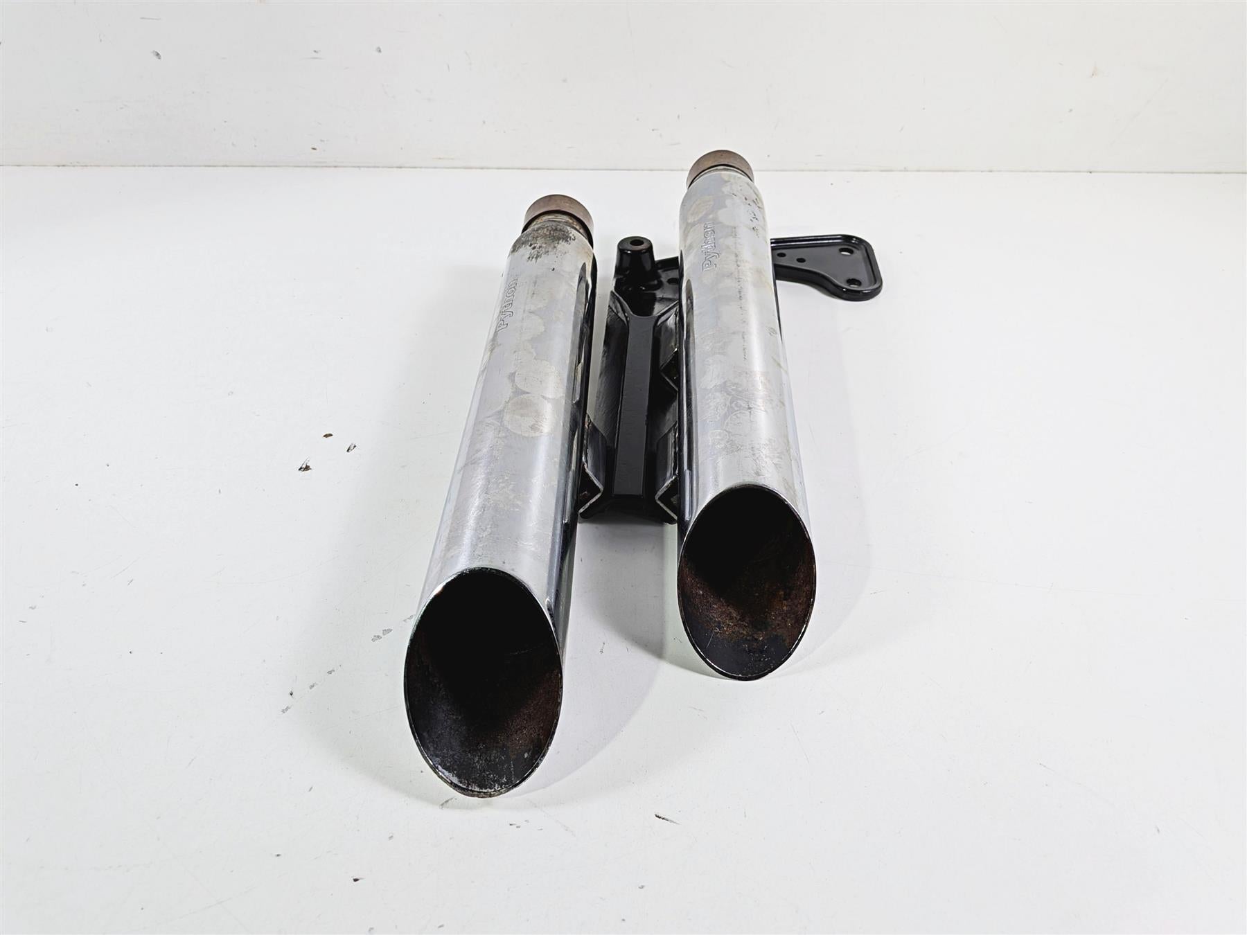 2012 Harley Softail FLSTF Fat Boy Python Slash Cut Slip On Muffler {{ shop.shopifyCountryName }} - Mototech271