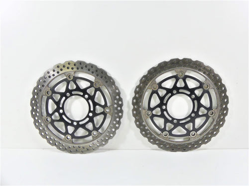 2008 Kawasaki ZX6R ZX6 R Ninja Front Brake Rotor Disc Set 41080-0077-5C | Mototech271
