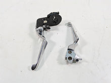 Load image into Gallery viewer, 2012 Harley FLD Dyna Switchback Chrome Clutch &amp; Brake Lever + Perch Set 38608-96
