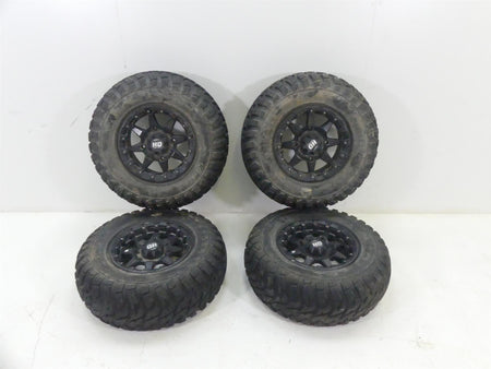 STI HD5 Beadlock Wheel 14x7 + Gbc Kanati Mongrel 28x10-R14 Tire Set 14HB523 {{ shop.shopifyCountryName }} - Mototech271