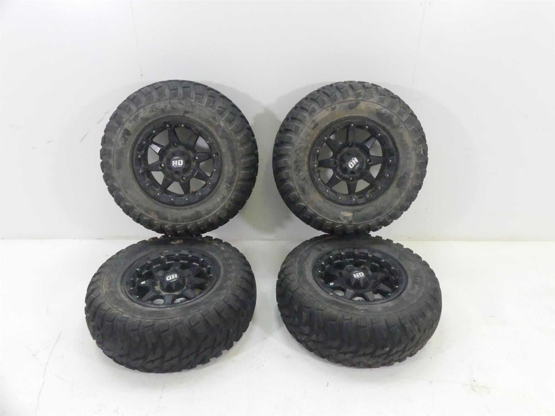 STI HD5 Beadlock Wheel 14x7 + Gbc Kanati Mongrel 28x10-R14 Tire Set 14HB523 | Mototech271