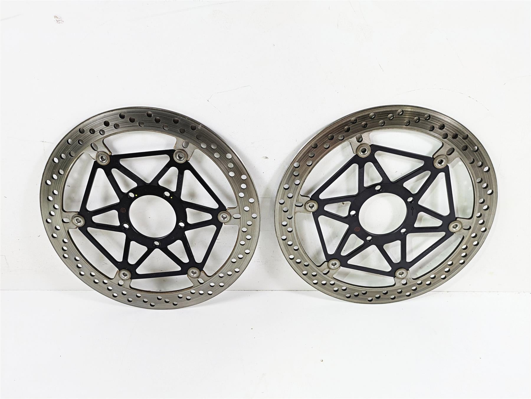 2016 Ducati Monster 1200 S Front Brake Rotor Disc Set Brembo 49241351A 49241341A