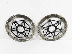2016 Ducati Monster 1200 S Front Brake Rotor Disc Set Brembo 49241351A 49241341A