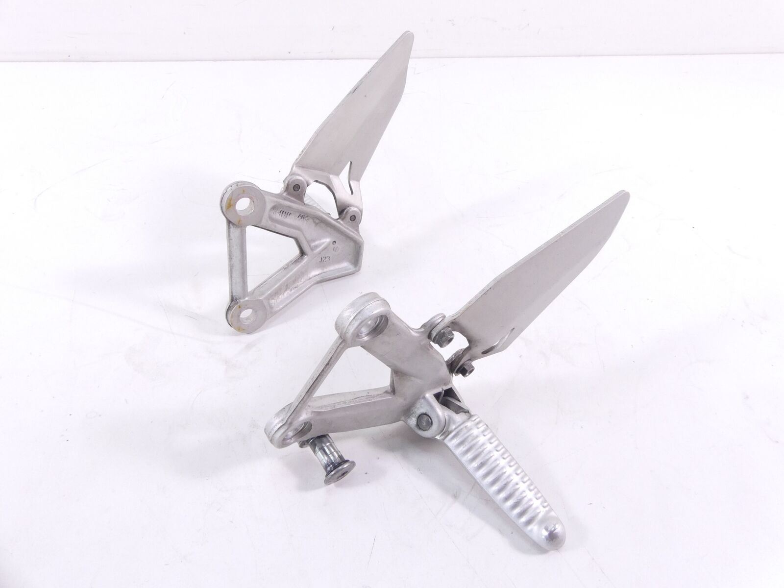 2008 Ducati 1098 Superbike Rider Left Right Front Footpeg Set 82411221A 82411231 {{ shop.shopifyCountryName }} - Mototech271