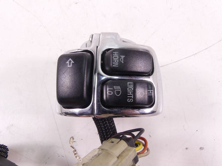 2007 Harley Softail CVO FXSTS Springer Left Light Chrome Control Switch 71597-96 {{ shop.shopifyCountryName }} - Mototech271