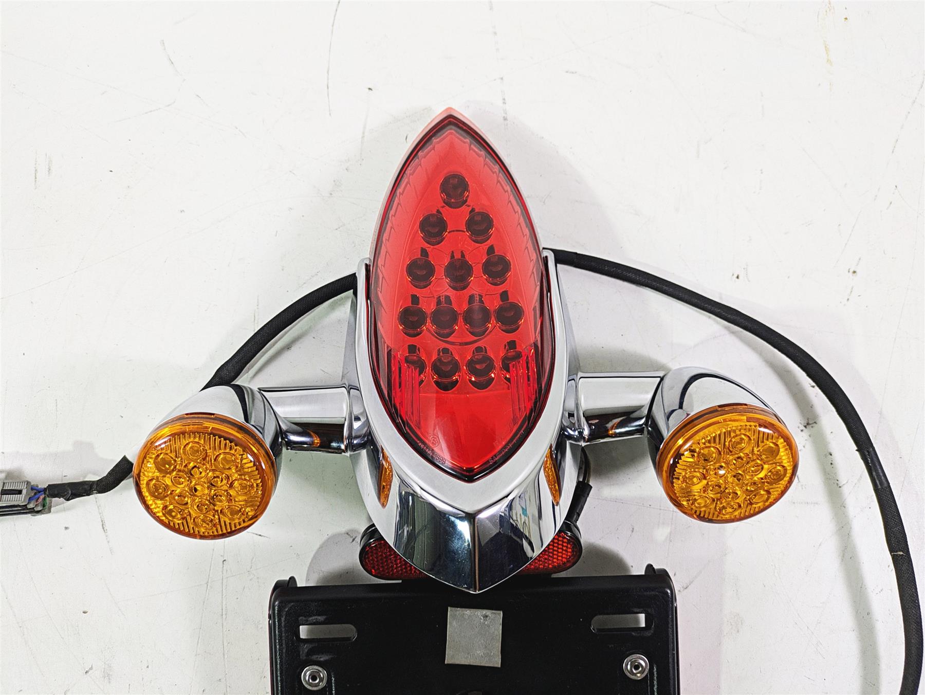 2018 Indian Chieftain Limited Chrome Taillight Blinker Plate Holder Set 5138445 {{ shop.shopifyCountryName }} - Mototech271