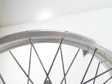 1999 BMW R1100 GS 259E Nice Straight Front 2.5x19 Behr Wheel Rim 36312314912 {{ shop.shopifyCountryName }} - Mototech271