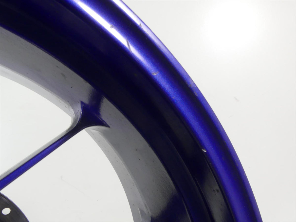 2004 Aprilia RSV1000 R Mille Rear Straight Blue 17x6 Wheel Rim AP8128071 {{ shop.shopifyCountryName }} - Mototech271