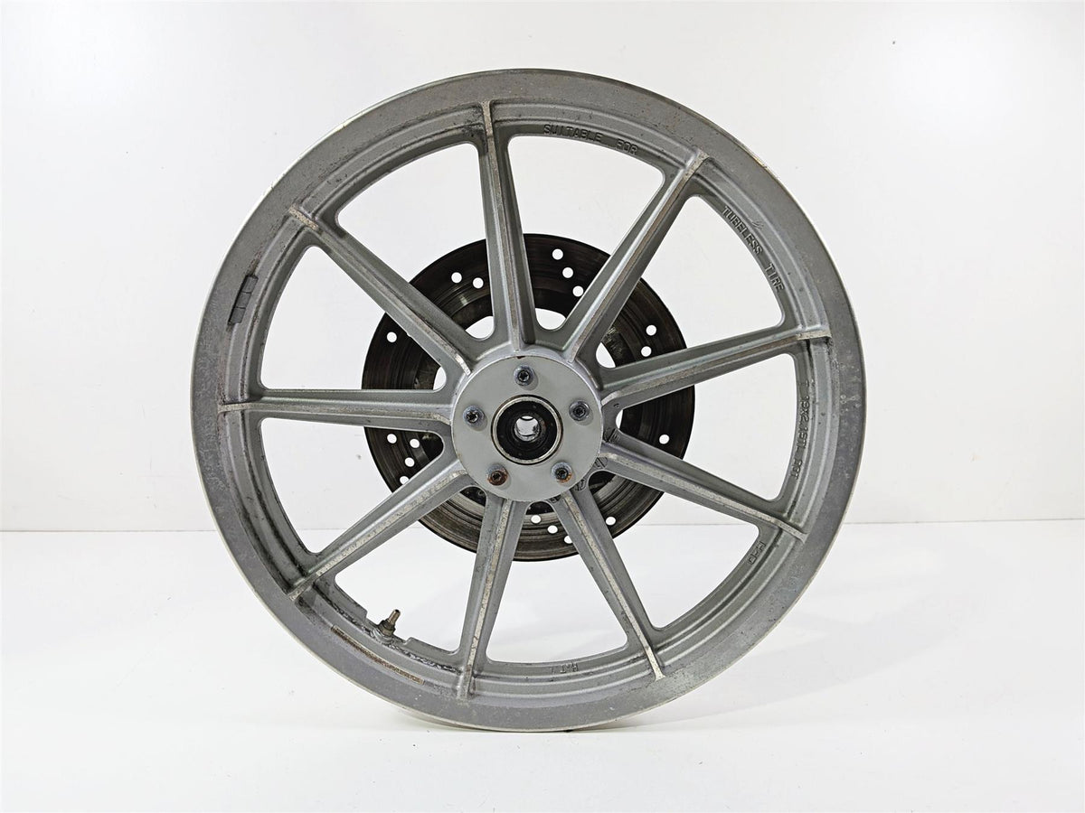 1995 Harley XL883 Sportster Hugger 9 Spoke Front Wheel Rim 19x2.15 43338-83 {{ shop.shopifyCountryName }} - Mototech271