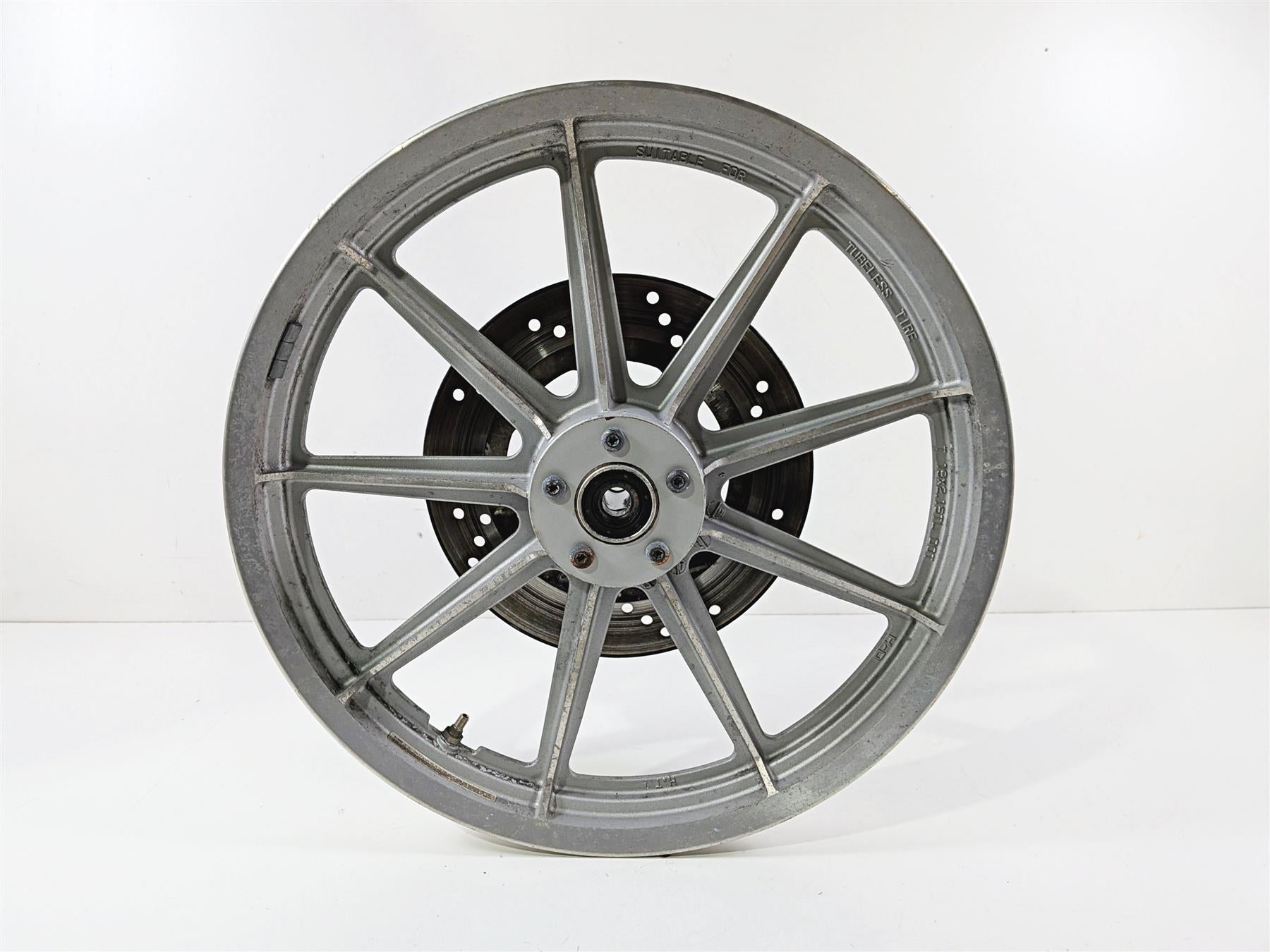 1995 Harley XL883 Sportster Hugger 9 Spoke Front Wheel Rim 19x2.15 43338-83 {{ shop.shopifyCountryName }} - Mototech271